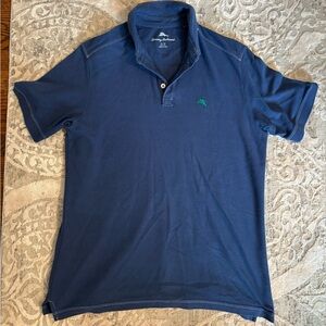 Tommy Bahama Blue and Green Polo Shirt